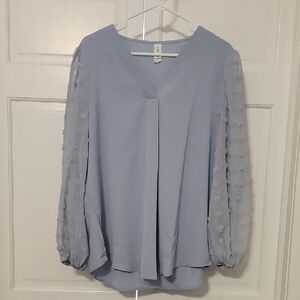 Elegant Blue Women's Top